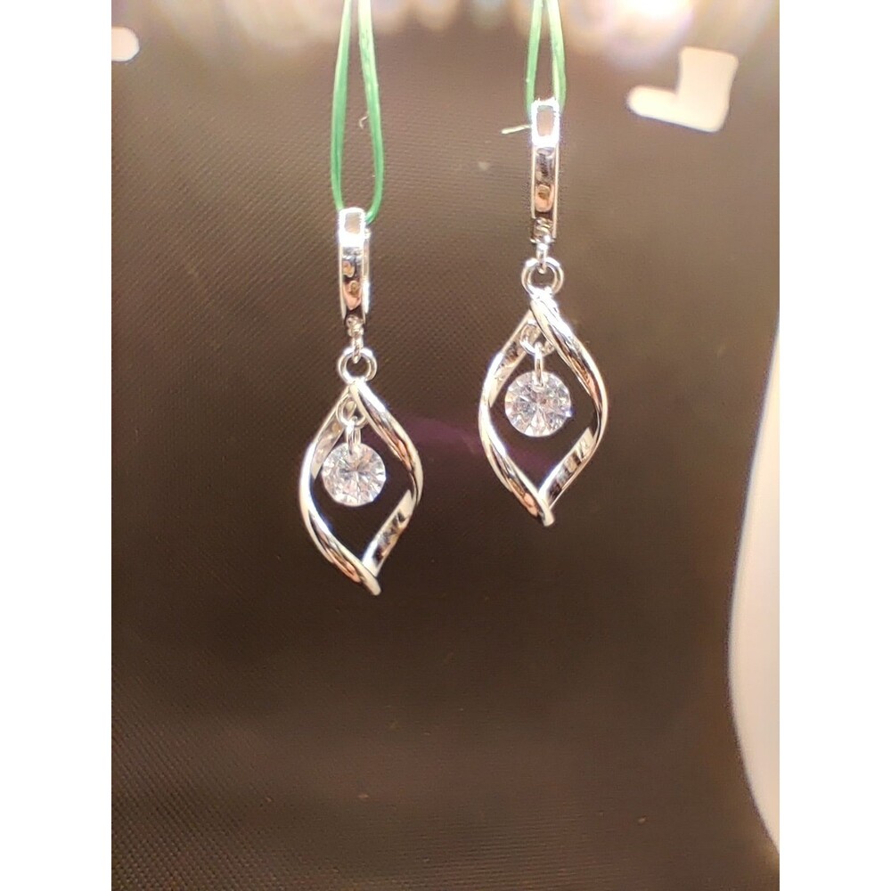 Sterling Silver & Crystal Earrings